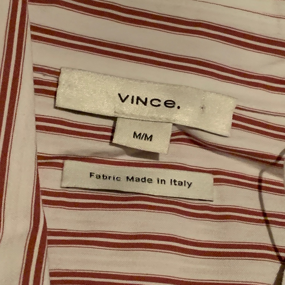 VINCE
Till Stripe Cropped Button Down Tops
 large & Medium - Picture 8 of 9